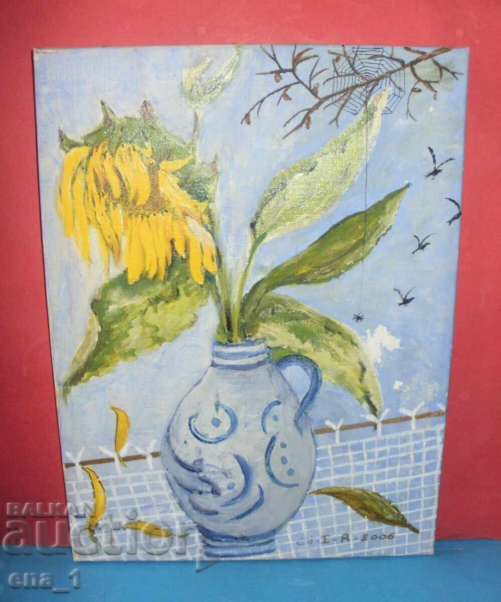 Signed original painting from 2006 - oil on canvas