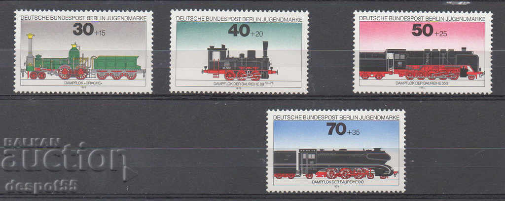 1975. Berlin. For youth welfare - locomotives 1975. Berlin. For youth welfare - locomotives