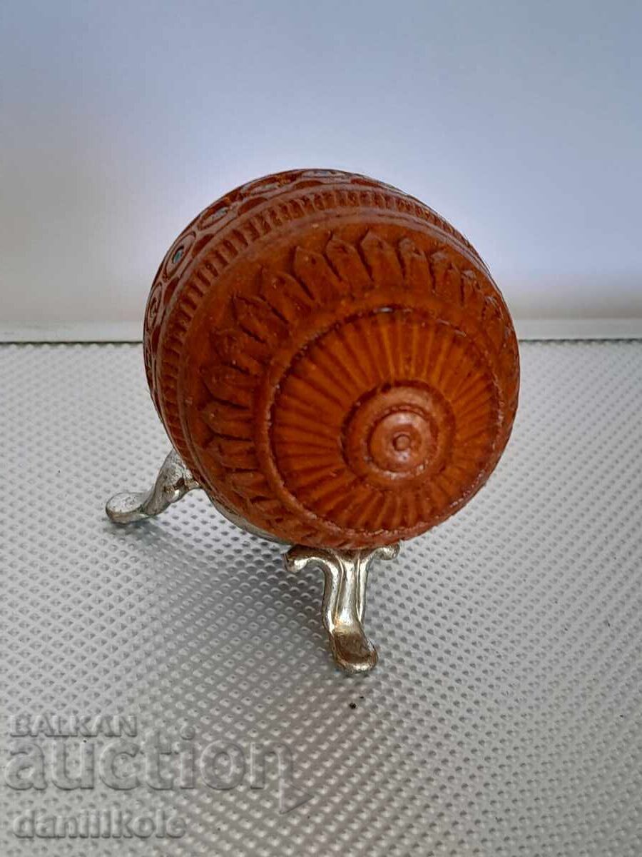 *$*Y*$* VINTAGE WOODEN EGG HANDMADE FABERGE TYPE*$*Y*$* - 5 *$*Y*$* VINTAGE WOODEN EGG HANDMADE FABERGE TYPE*$*Y*$* - 5