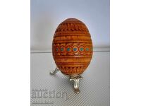 *$*Y*$* OU DIN LEMN VINTAGE LUCRARE MANUALĂ TIP FABERGÉ*$*Y*$*