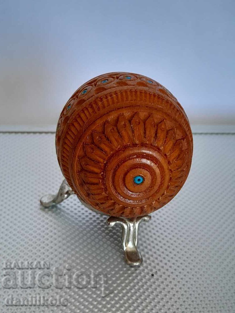 Delivery of *$*Y*$* VINTAGE WOODEN EGG HANDMADE FABERGE TYPE*$*Y*$* Delivery of *$*Y*$* VINTAGE WOODEN EGG HANDMADE FABERGE TYPE*$*Y*$*