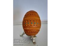 *$*Y*$* OU DIN LEMN VINTAGE LUCRARE MANUALĂ TIP FABERGÉ*$*Y*$*