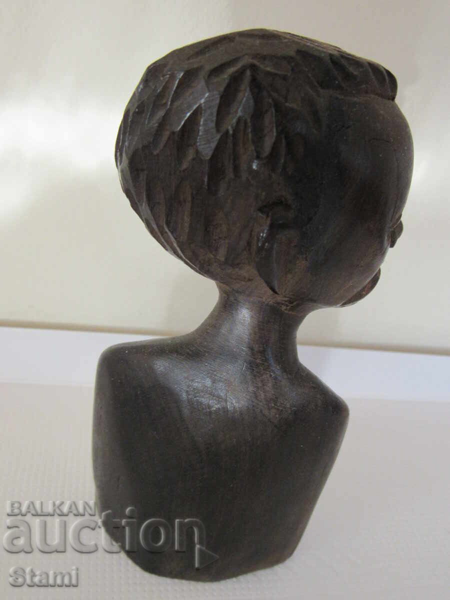 Head of a man-figure made of ebony from Ghana, Africa - 6 Head of a man-figure made of ebony from Ghana, Africa - 6