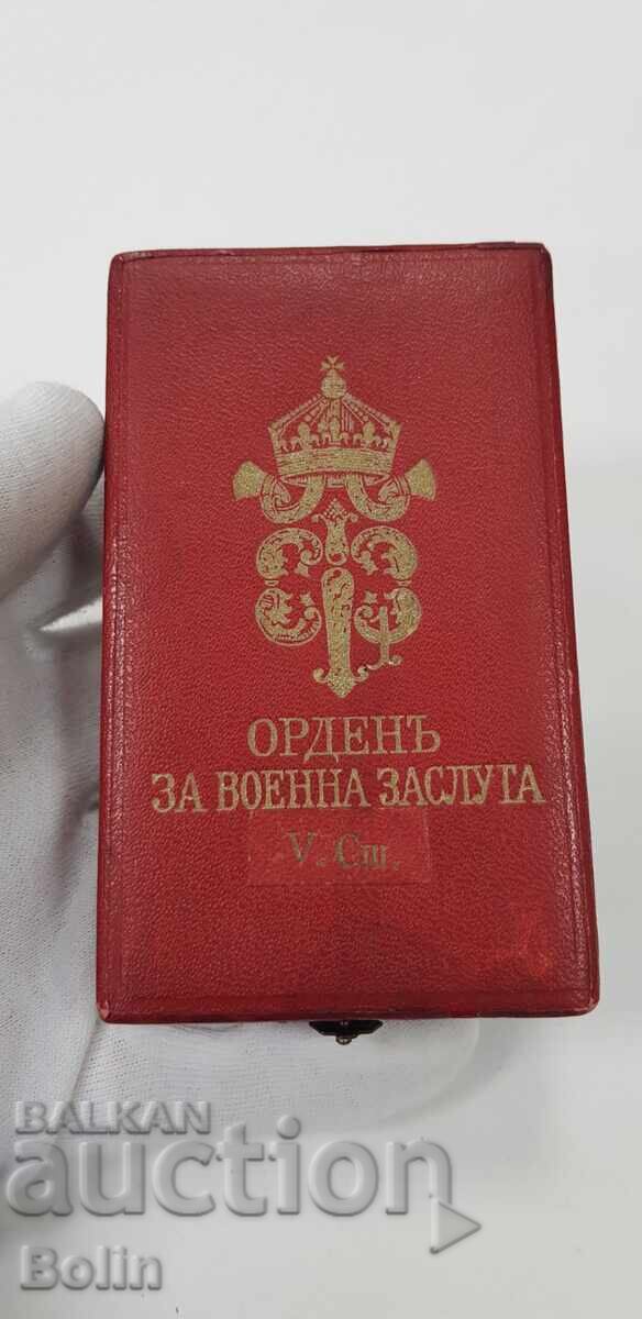 Rare Royal Box for the Order of Military Merit 5 st. Ferdinand I - 7 Rare Royal Box for the Order of Military Merit 5 st. Ferdinand I - 7