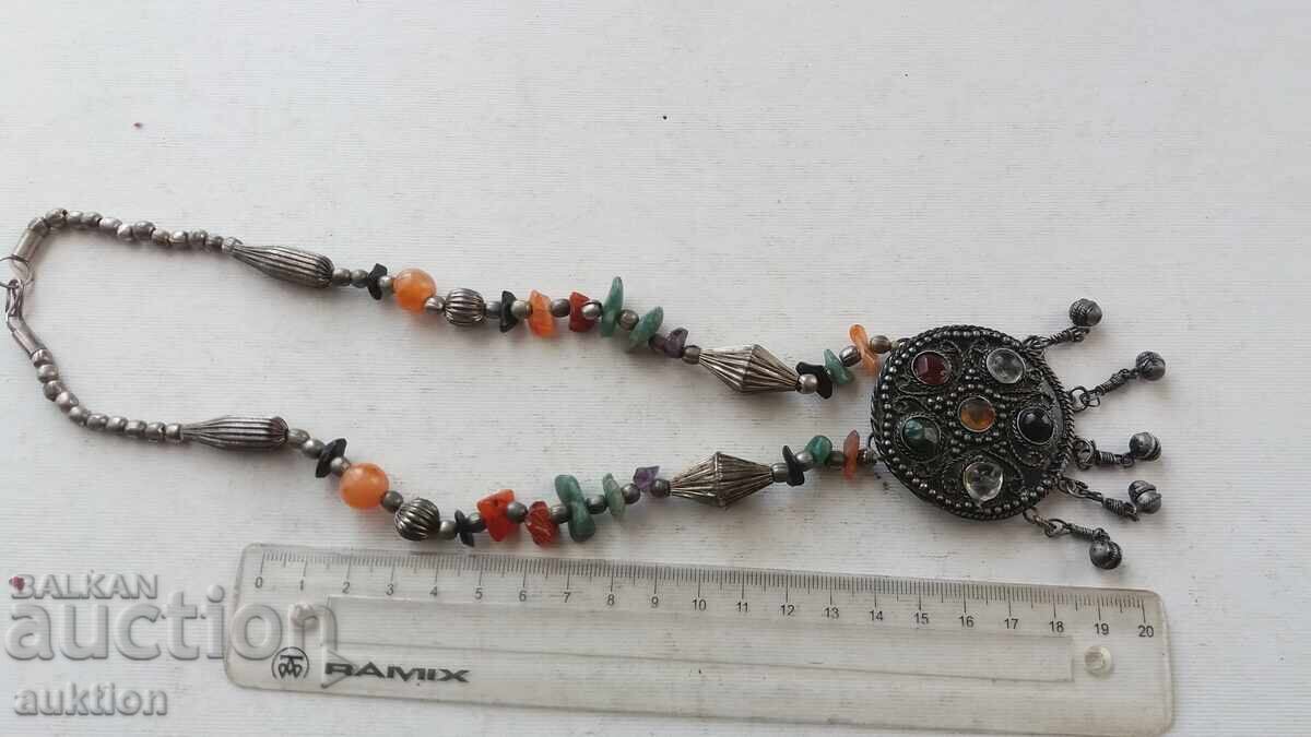 OLD MASSIVE NECKLACE AFRICA WITH STONES - 5 OLD MASSIVE NECKLACE AFRICA WITH STONES - 5
