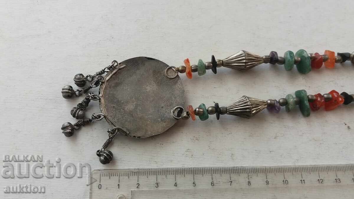 OLD MASSIVE NECKLACE AFRICA WITH STONES - 6 OLD MASSIVE NECKLACE AFRICA WITH STONES - 6