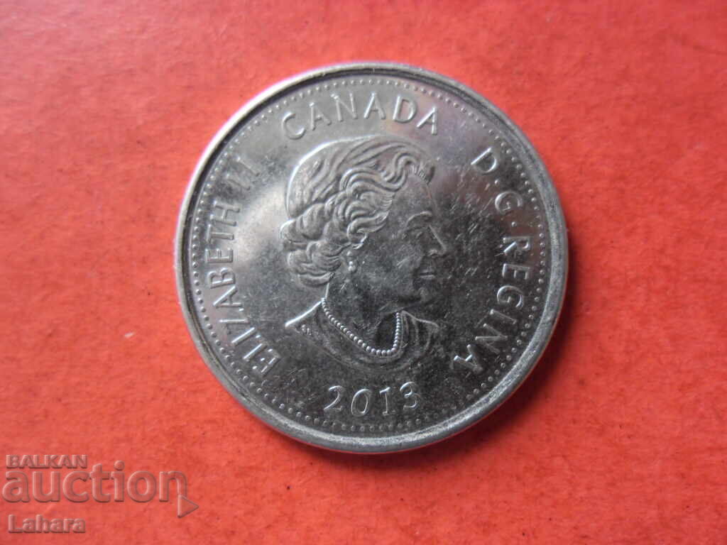 25 Cents 2013 Canada Commemorative with price 3.00 BGN | € 1.53 25 Cents 2013 Canada Commemorative with price 3.00 BGN | € 1.53