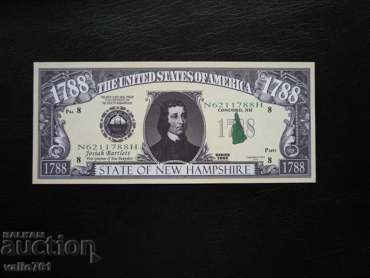 USA THE FIRST GOVERNORS OF THE USA NEW UNC