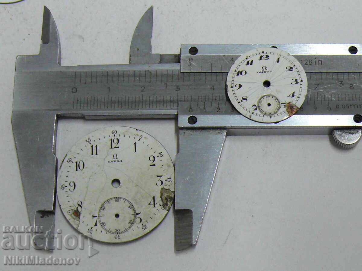 Lot of porcelain watch dials for pocket watches - 6 Lot of porcelain watch dials for pocket watches - 6