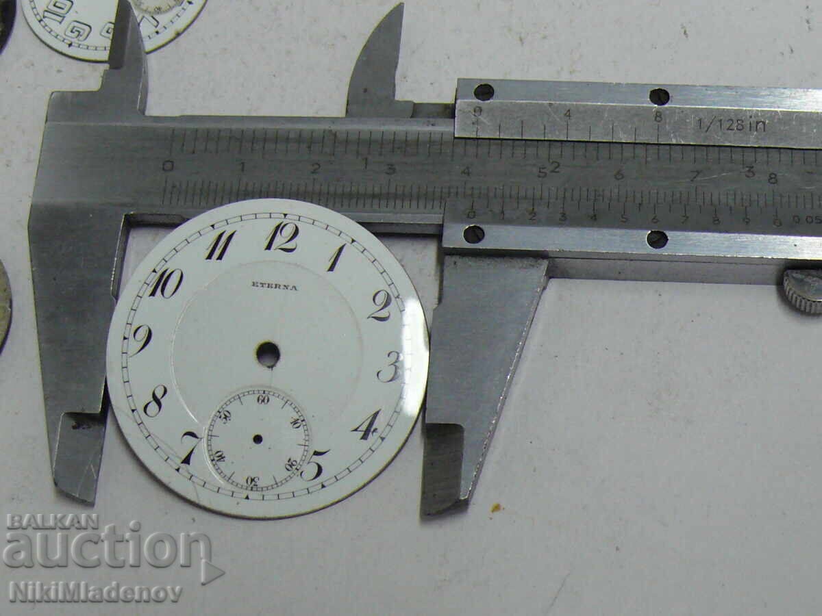 Lot of porcelain watch dials for pocket watches - 7 Lot of porcelain watch dials for pocket watches - 7