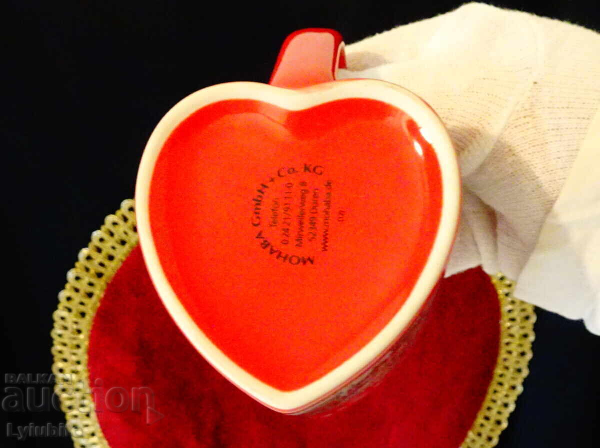 Cană din porțelan german inimă - 6 Cană din porțelan german inimă - 6