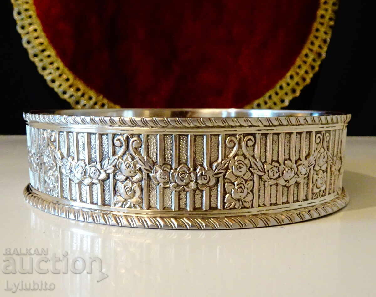 Silver-plated bottle stand, lion, roses, baroque - 7 Silver-plated bottle stand, lion, roses, baroque - 7