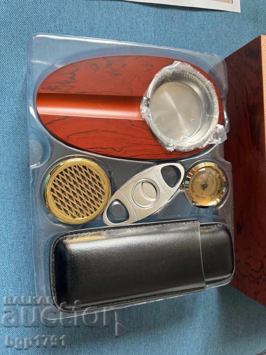 Κουτί πούρων πολυτελείας, υγραντήρας, καινούργιο - 5 Κουτί πούρων πολυτελείας, υγραντήρας, καινούργιο - 5