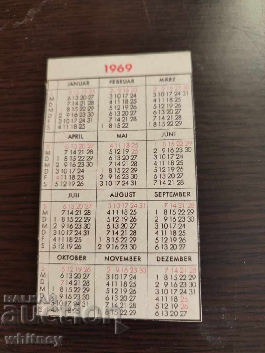 German Calendar 1969 German Calendar 1969