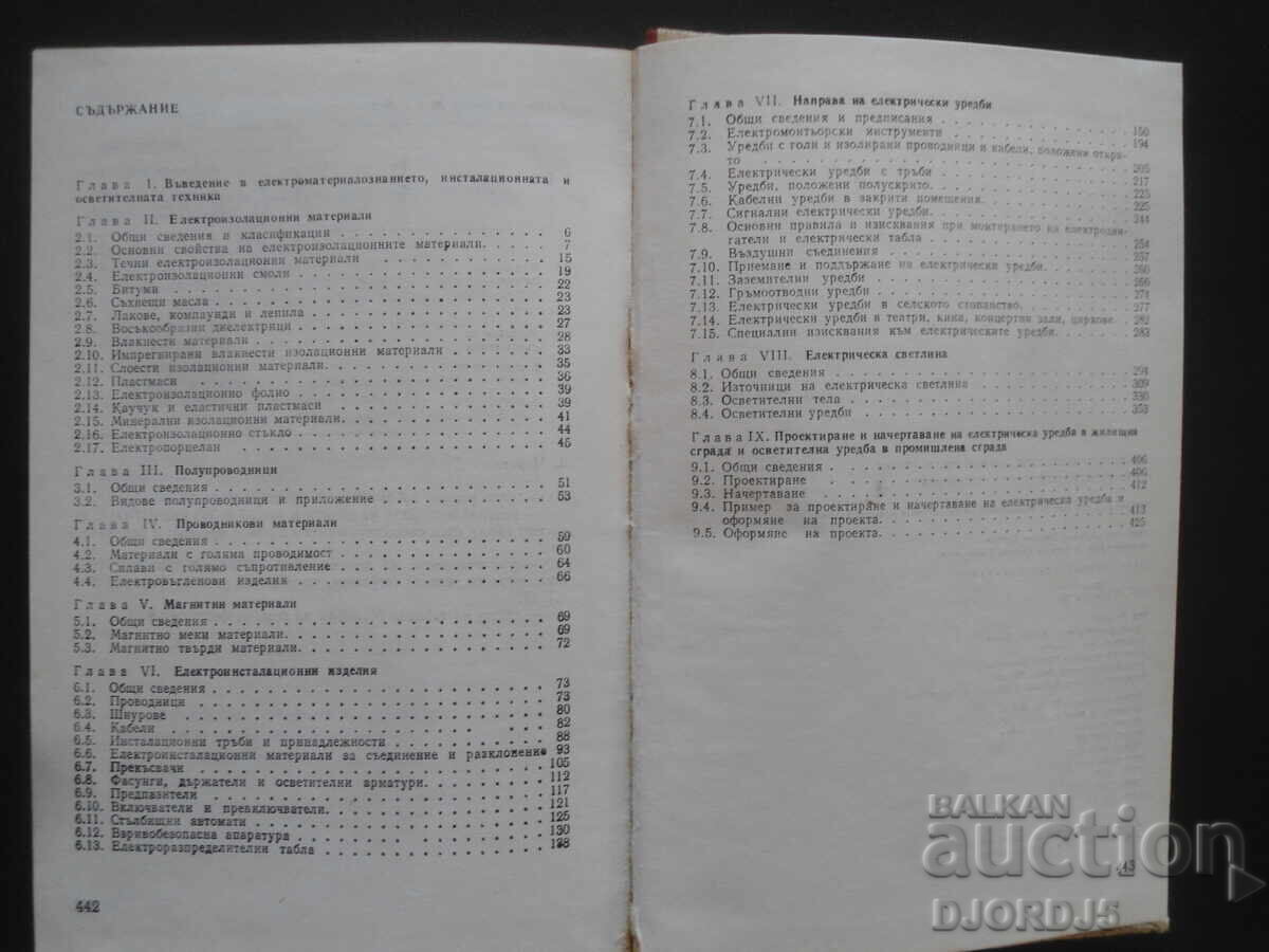 Electrical Materials Science, Electr. appliances and electr. lighting with price 10.00 BGN | € 5.11