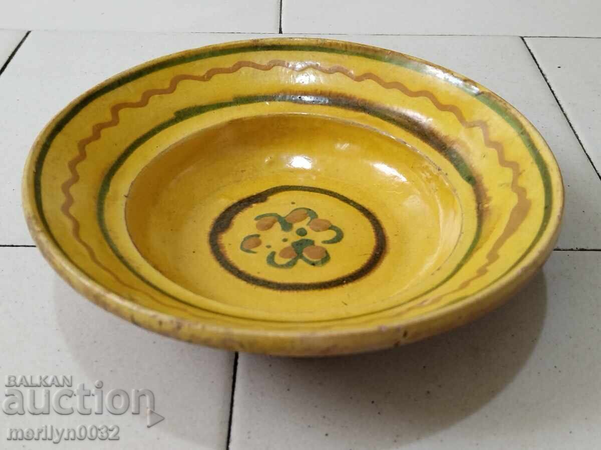 Стара глинена паница, керамика, чиния с цена 39.00 лв. | € 19.94 Стара глинена паница, керамика, чиния с цена 39.00 лв. | € 19.94