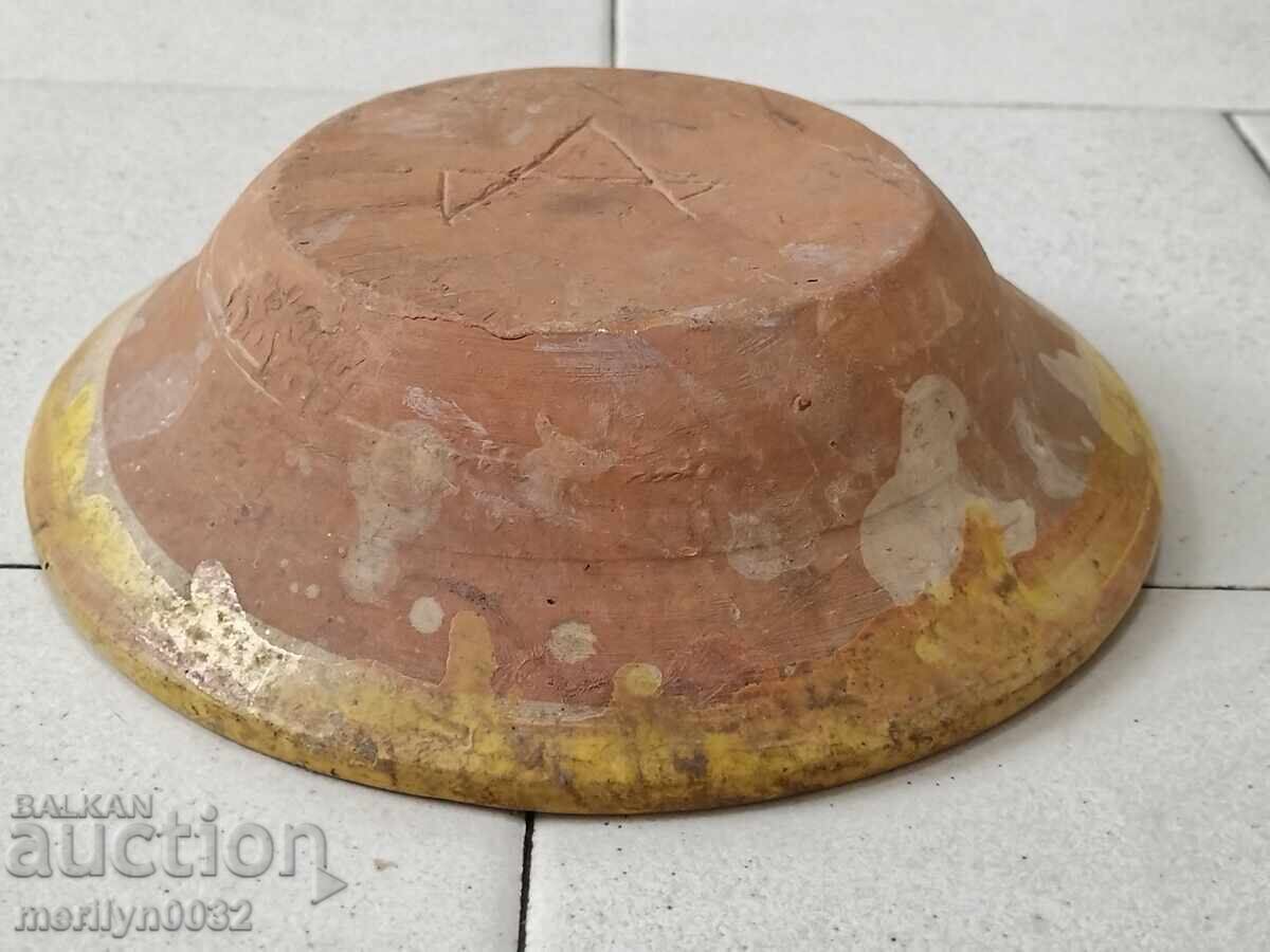 Стара глинена паница, керамика, чиния - 5 Стара глинена паница, керамика, чиния - 5