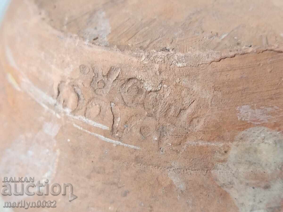 Стара глинена паница, керамика, чиния - 6 Стара глинена паница, керамика, чиния - 6