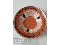 Oală veche de lut, ceramică, farfurie