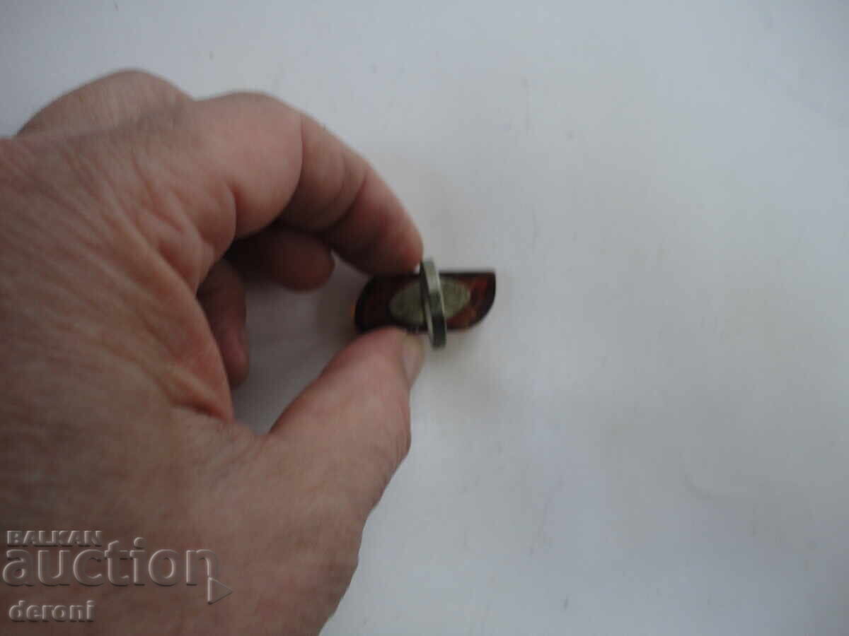 Auction  Amazing Catalin Amber Ring