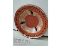 Oală veche de lut, ceramică, farfurie