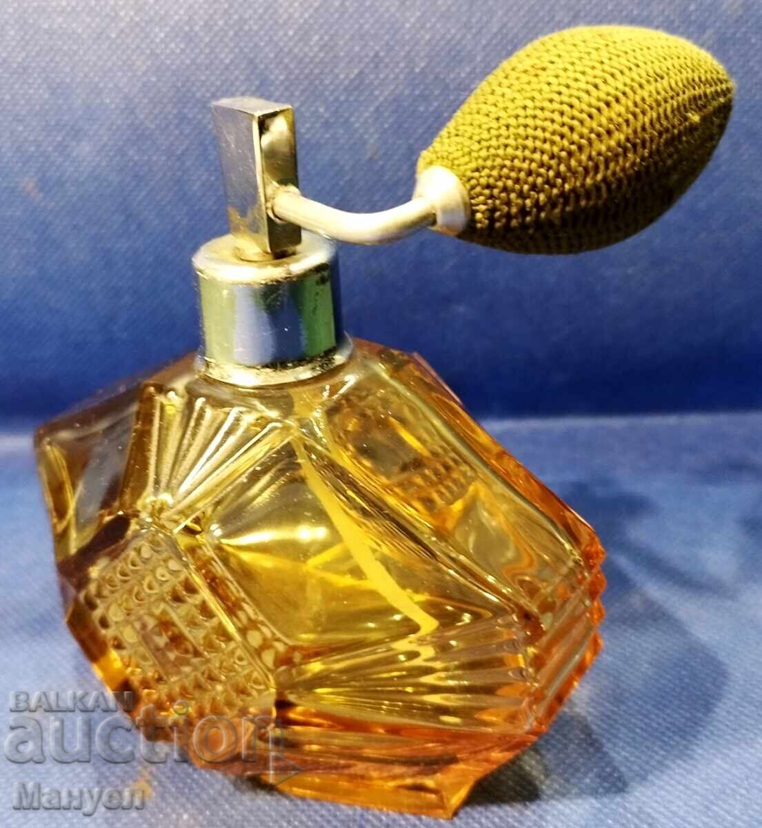 Old perfume bottle with diffuser, bohemian glass - 5