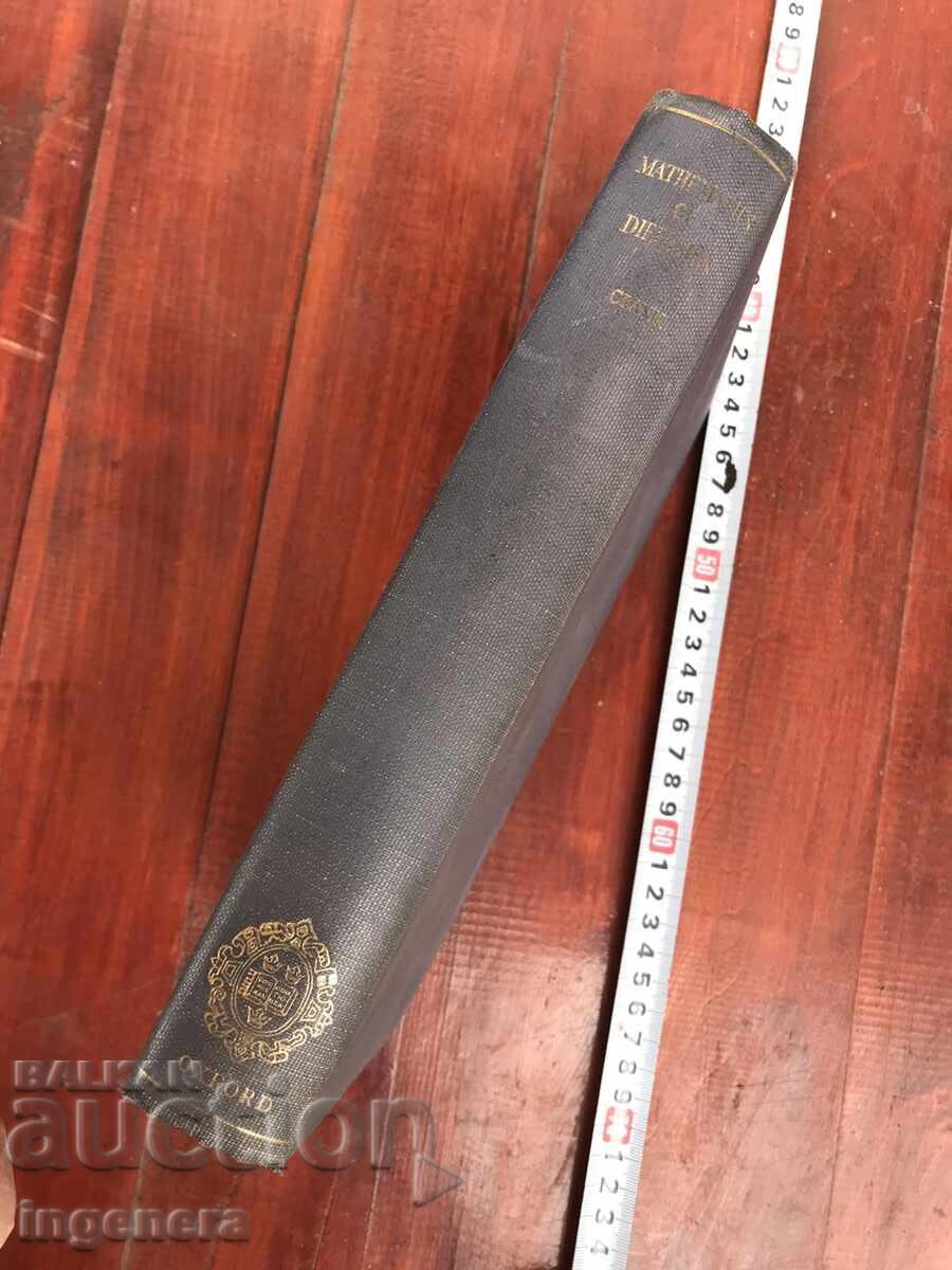 Auction BOOK - J. CRANK - THE MATHEMATICS OF DIFFUSION - 1957 ENGLISH Auction BOOK - J. CRANK - THE MATHEMATICS OF DIFFUSION - 1957 ENGLISH