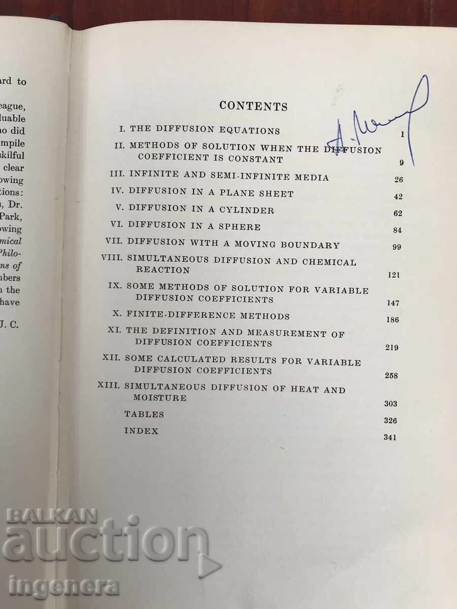 Delivery of BOOK - J. CRANK - THE MATHEMATICS OF DIFFUSION - 1957 ENGLISH Delivery of BOOK - J. CRANK - THE MATHEMATICS OF DIFFUSION - 1957 ENGLISH