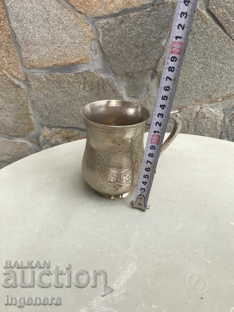 SILVER-PLATED LARGE BOWL ORNAMENTAL ANTIQUE MUG - 500 ML with price 48.00 BGN | € 24.54 SILVER-PLATED LARGE BOWL ORNAMENTAL ANTIQUE MUG - 500 ML with price 48.00 BGN | € 24.54