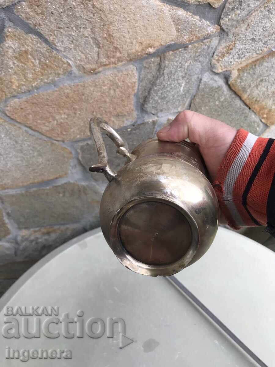 SILVER-PLATED LARGE BOWL ORNAMENTAL ANTIQUE MUG - 500 ML - 6 SILVER-PLATED LARGE BOWL ORNAMENTAL ANTIQUE MUG - 500 ML - 6