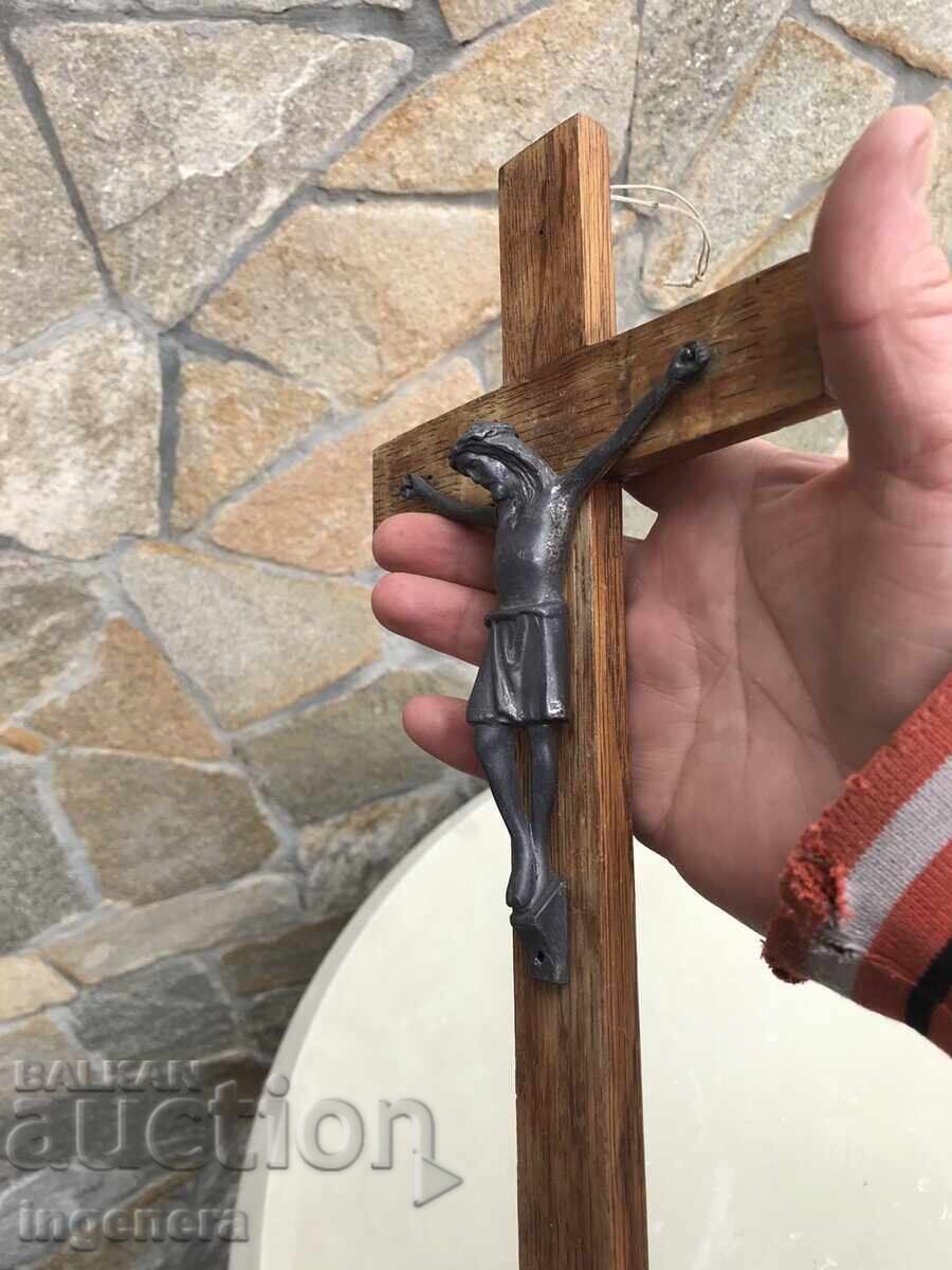 CROSS FIGURE WOOD METAL RELIEF RELIGION ICON CRUCIFIXION with price 24.00 BGN | € 12.27 CROSS FIGURE WOOD METAL RELIEF RELIGION ICON CRUCIFIXION with price 24.00 BGN | € 12.27