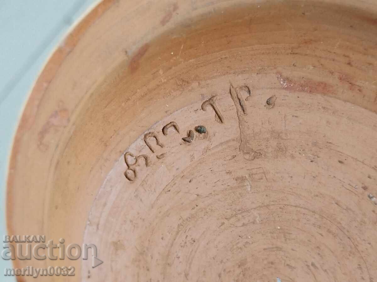 Стара глинена паница, керамика, чиния - 7 Стара глинена паница, керамика, чиния - 7