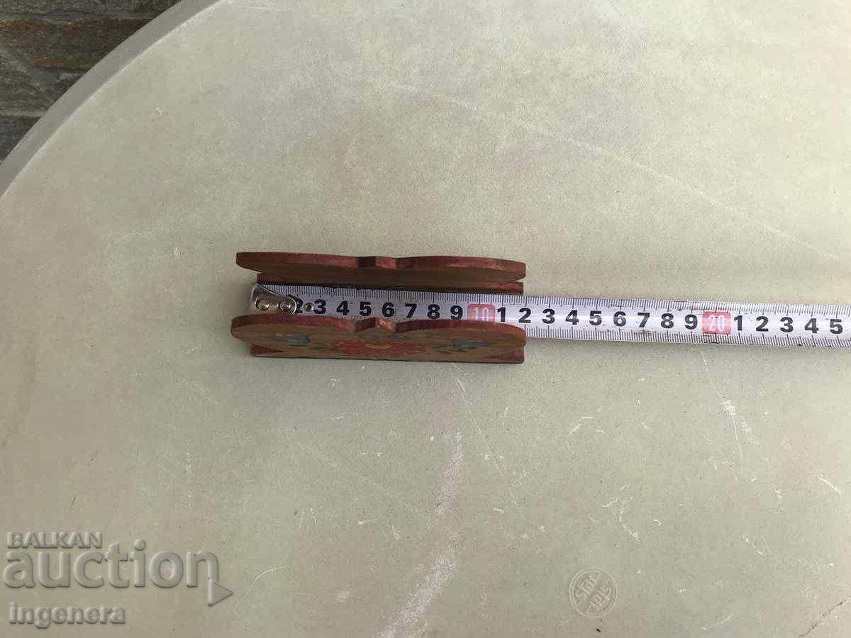 Delivery of NAPKIN HOLDER STAND WOOD DRAWING ANTIQUE