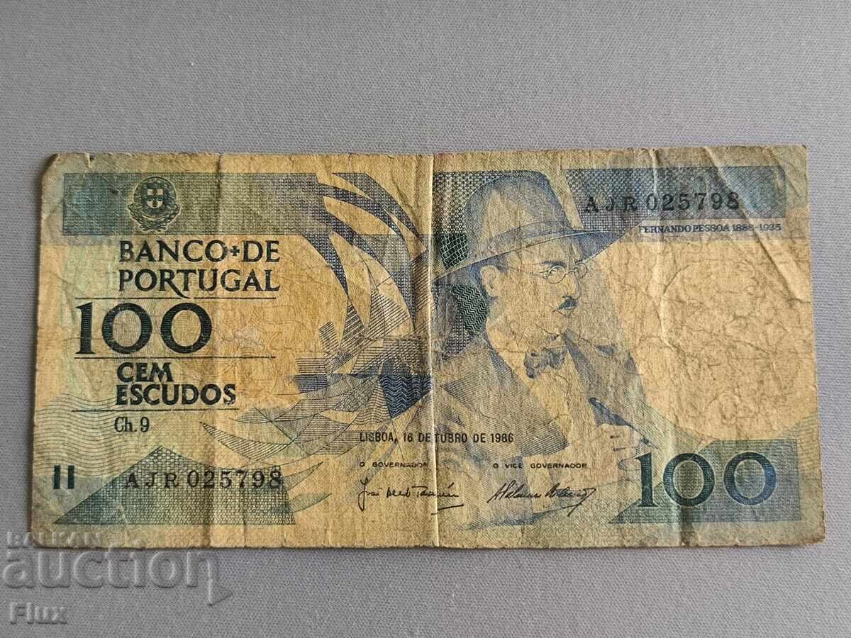 Bancnotă - Portugalia - 100 escudos | 1986