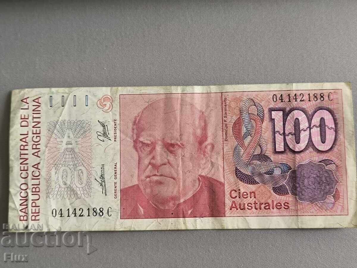 Τραπεζογραμμάτιο - Αργεντινή - 100 Αυστράλ | 1985 Τραπεζογραμμάτιο - Αργεντινή - 100 Αυστράλ | 1985