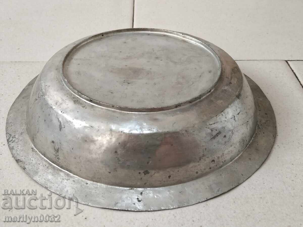 Стар медан сахан бакър паница чиния - 6 Стар медан сахан бакър паница чиния - 6