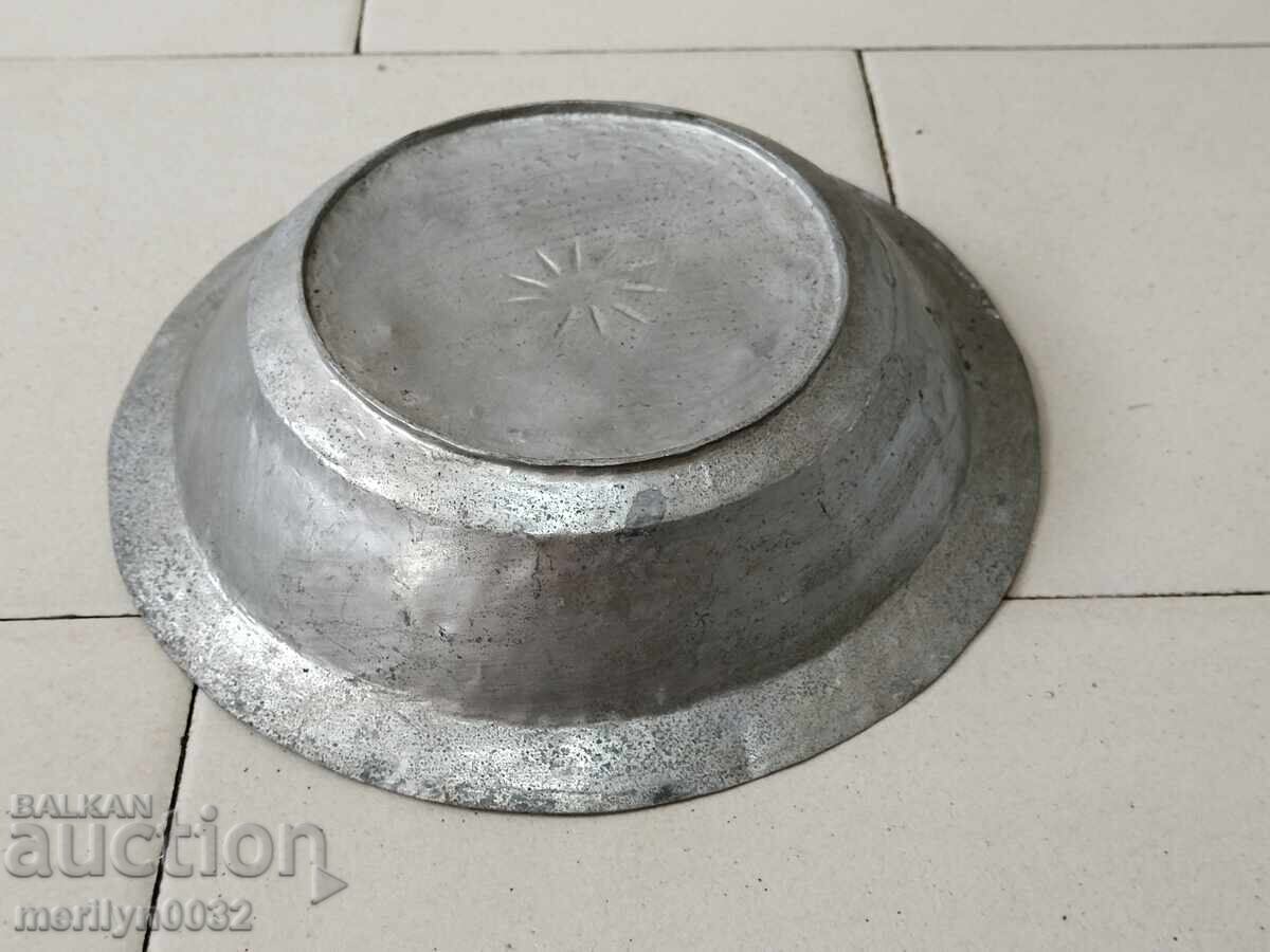 Доставка на Стар медан сахан бакър паница чиния