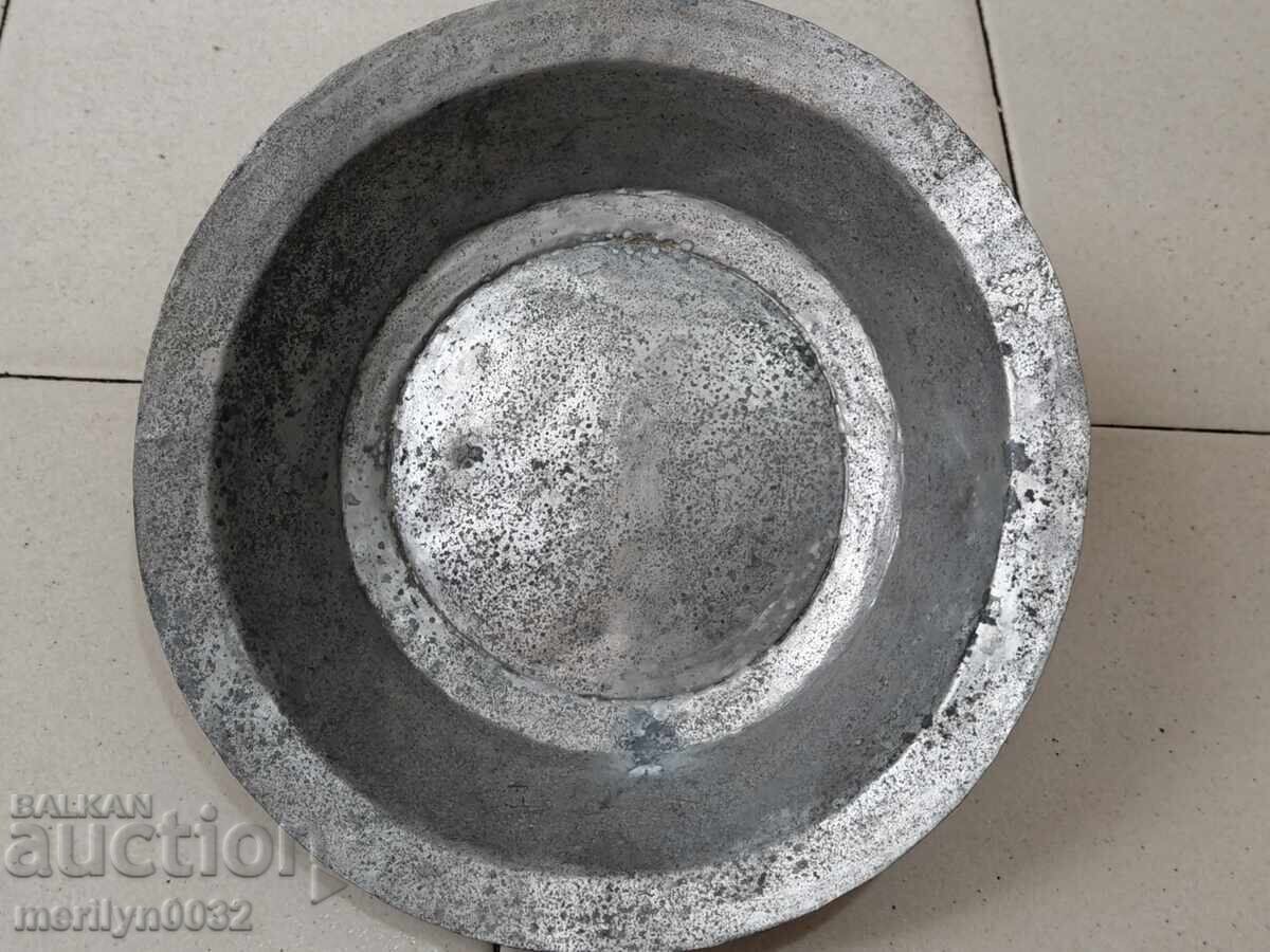 Стар медан сахан бакър паница чиния