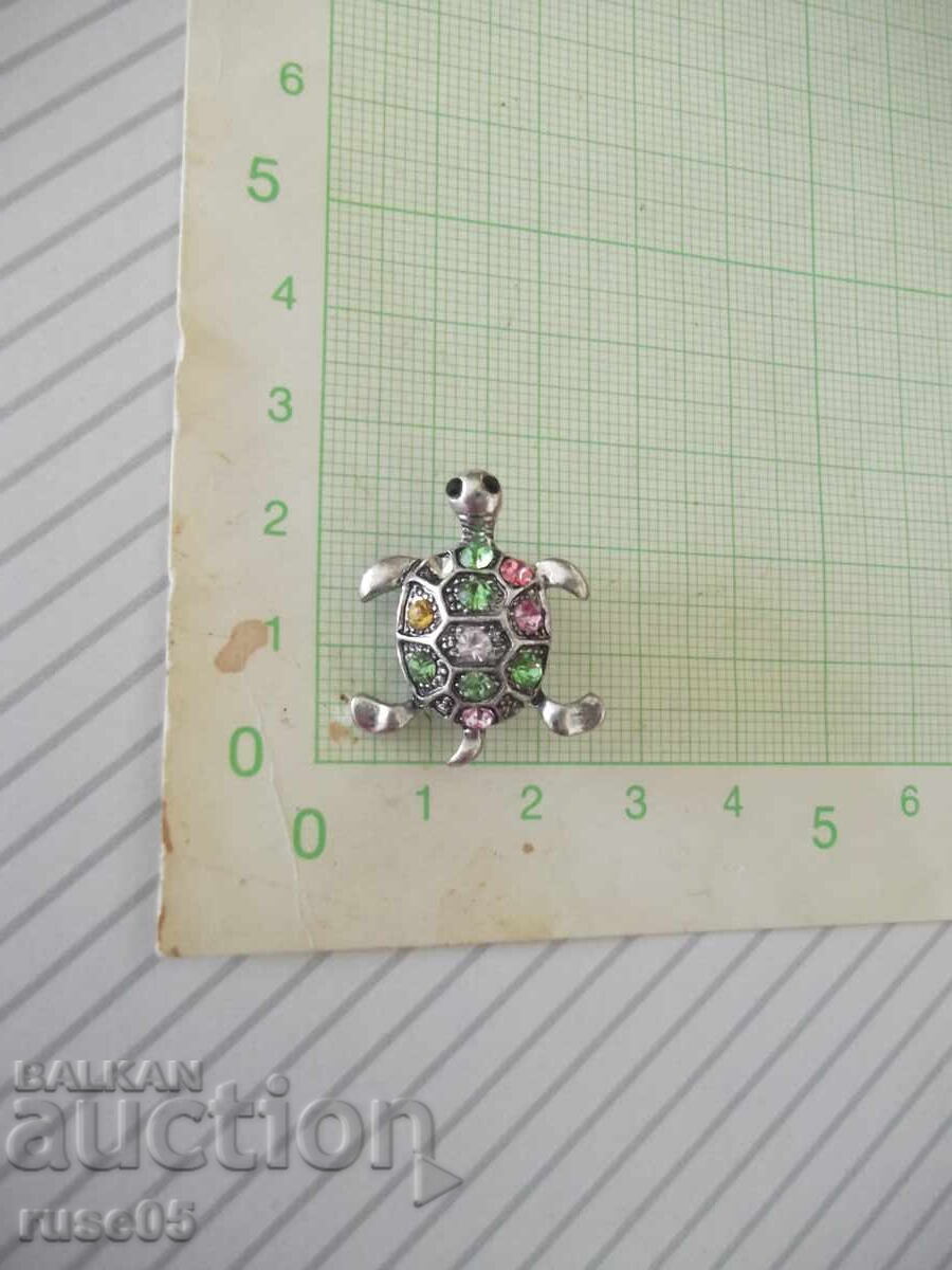 Καρφίτσα "Χελώνα" με πέτρες