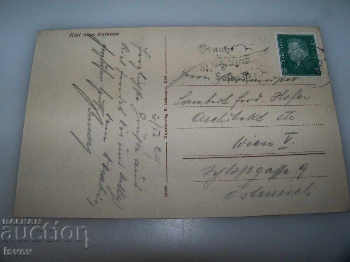 Стара пощенска картичка от гр. Кил, Германия 1920г. с цена 10.00 лв. | € 5.11