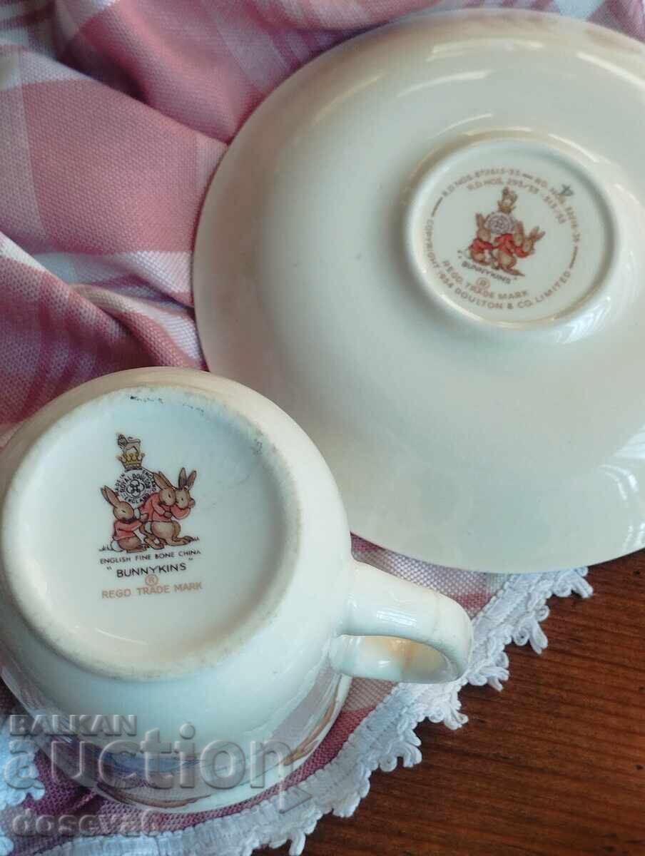 Чаша с чинийка Bunnykins - 7 Чаша с чинийка Bunnykins - 7