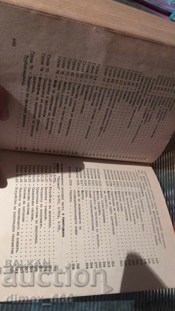 Auction  Handbook of interchangeable parts in agricultural technology