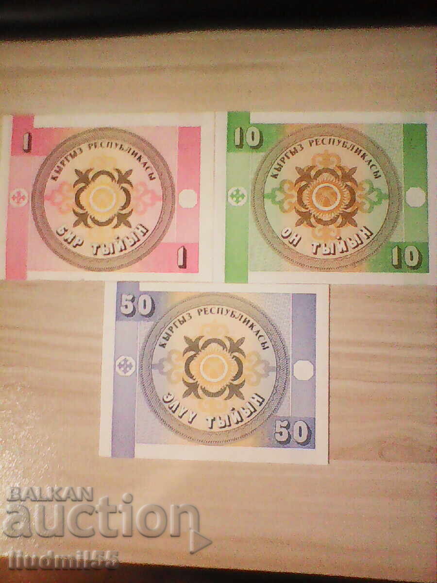Kyrgyzstan 1 10 50 tyiyn coins with price € 2.50 | 4.89 BGN