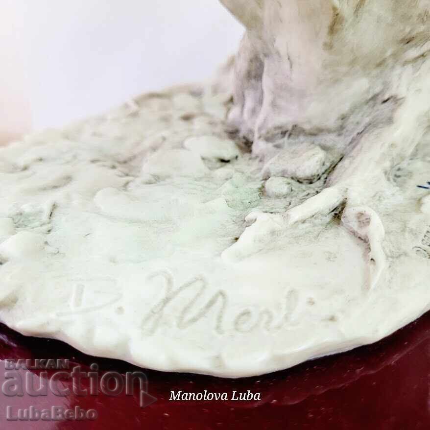 Large Capodimonte porcelain figurine signed B. Merli - 5 Large Capodimonte porcelain figurine signed B. Merli - 5