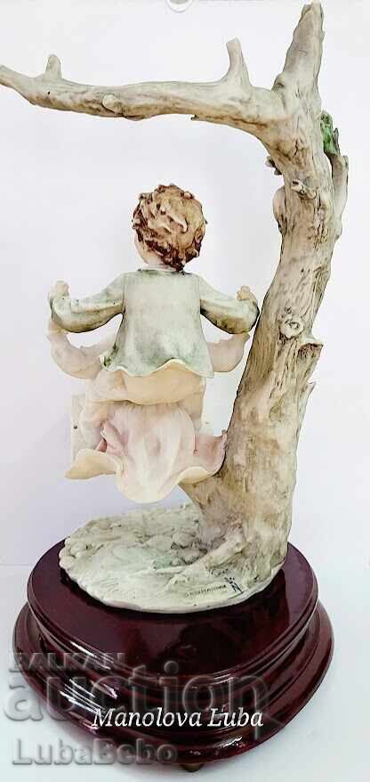 Large Capodimonte porcelain figurine signed B. Merli - 7 Large Capodimonte porcelain figurine signed B. Merli - 7