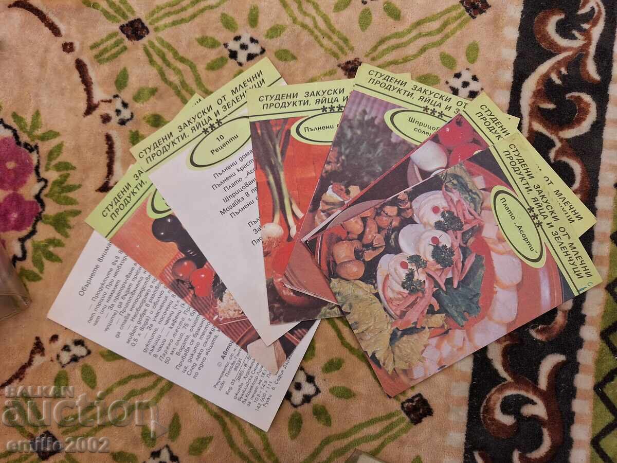 Set de cartonașe cu rețete Set de cartonașe cu rețete