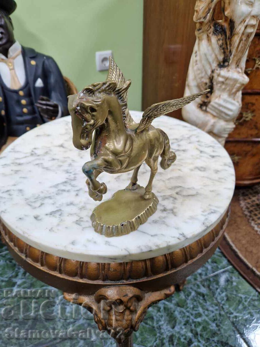 Доставка на Страхотна антикварна английска бронзова фигура Пегас Доставка на Страхотна антикварна английска бронзова фигура Пегас