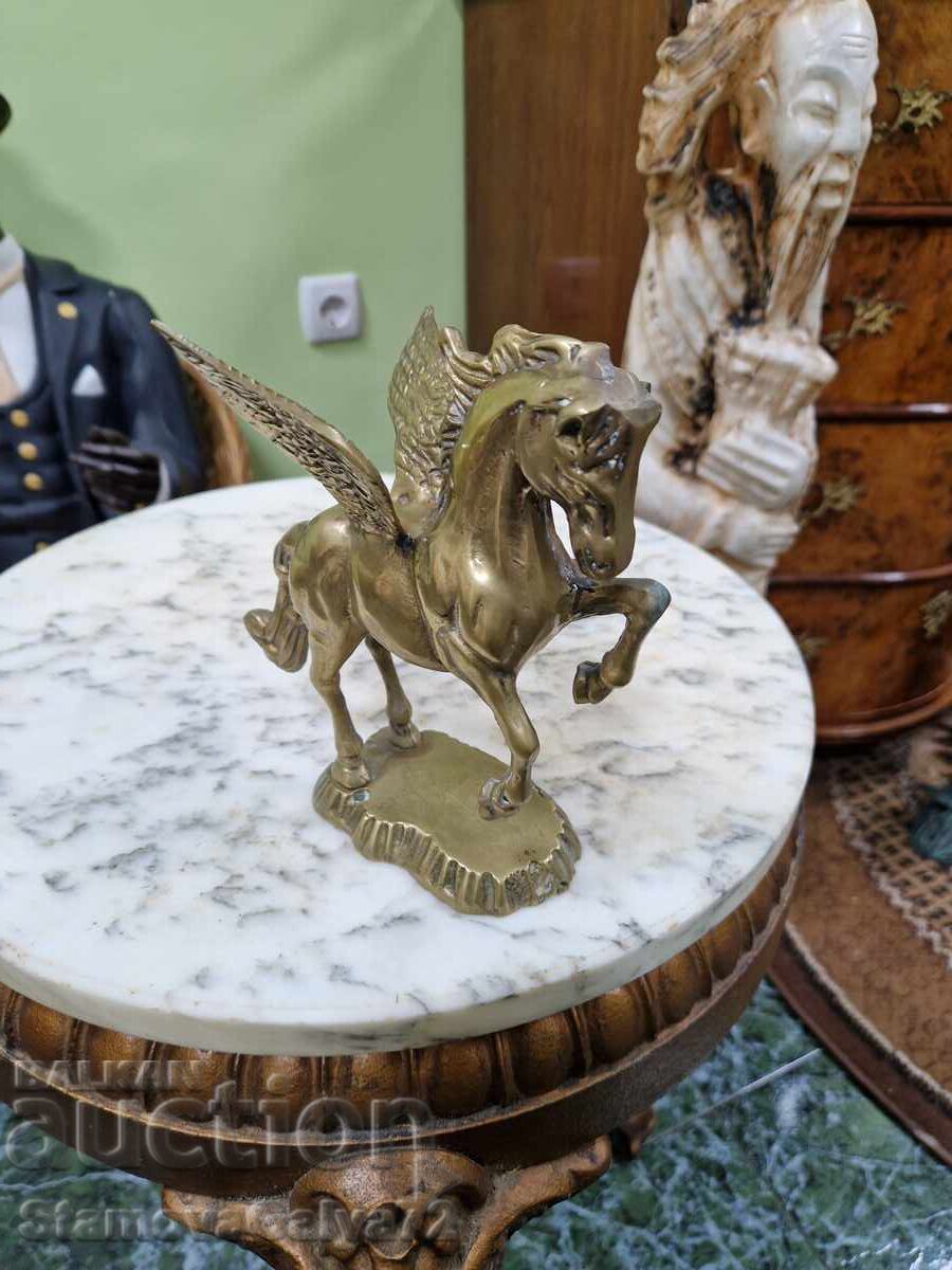 Страхотна антикварна английска бронзова фигура Пегас - 5 Страхотна антикварна английска бронзова фигура Пегас - 5