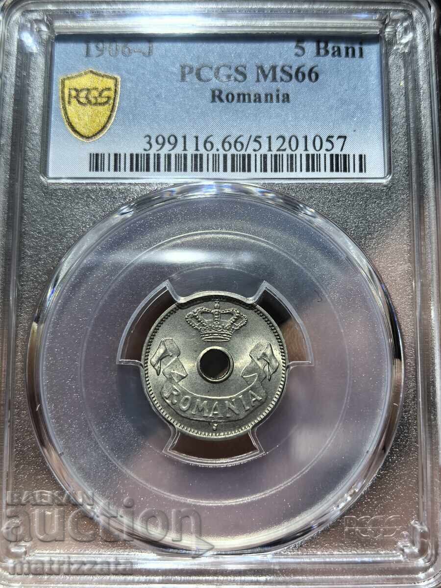 România 5 bani 1906 MS66 România 5 bani 1906 MS66