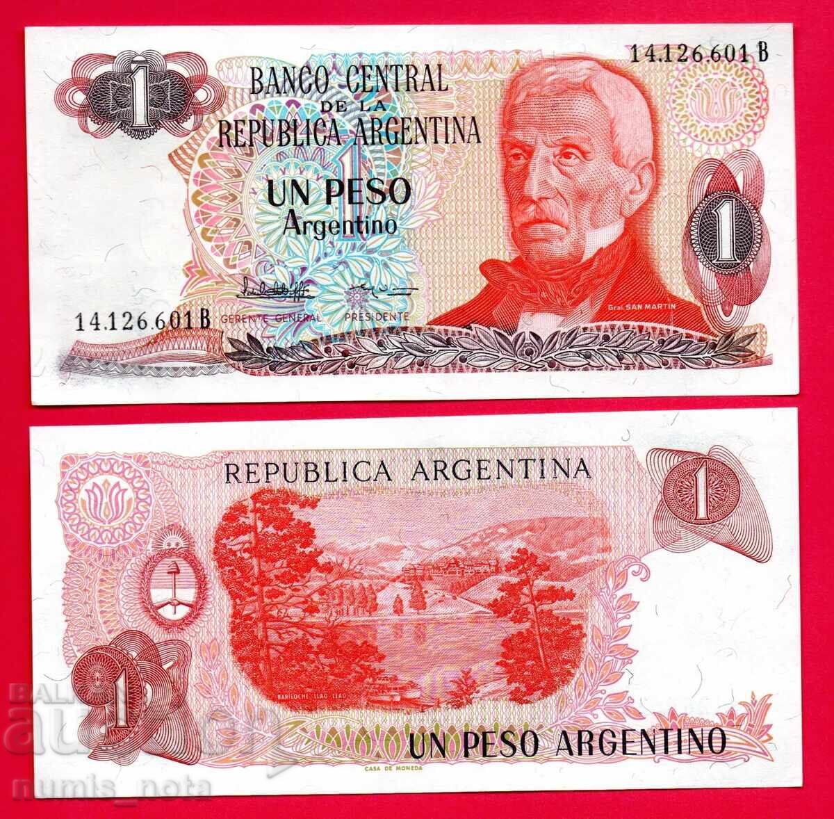 Argentina 1 peso 1983 UNC